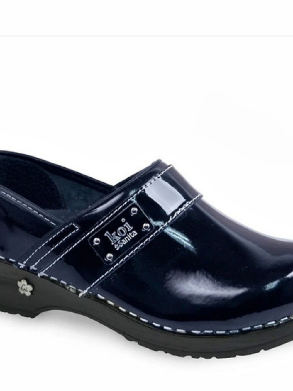 Sanita Koi by Sanita Lindsey Blue Patent Clog EUR 37